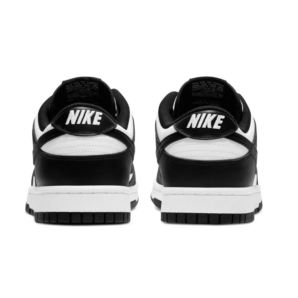 Black Low Nike Dunk Retro White 'Panda' 0707